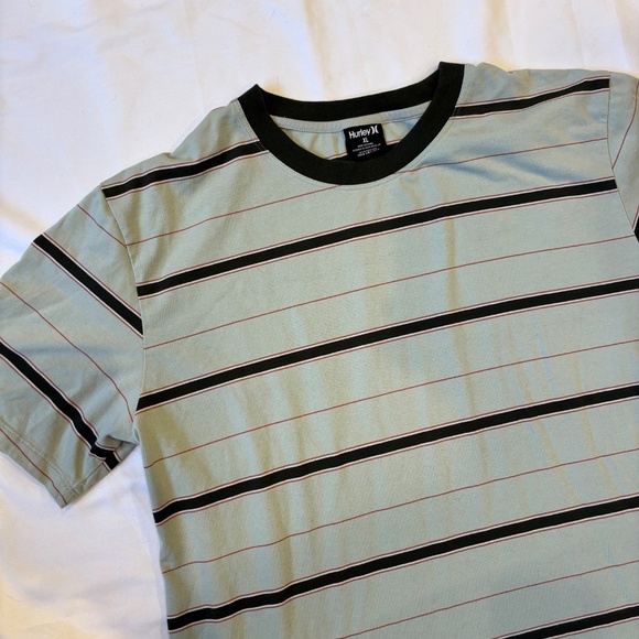 Hurley x Nike Dri-Fit Striped T-Shirt – Men’s XL - Picture 1 of 7